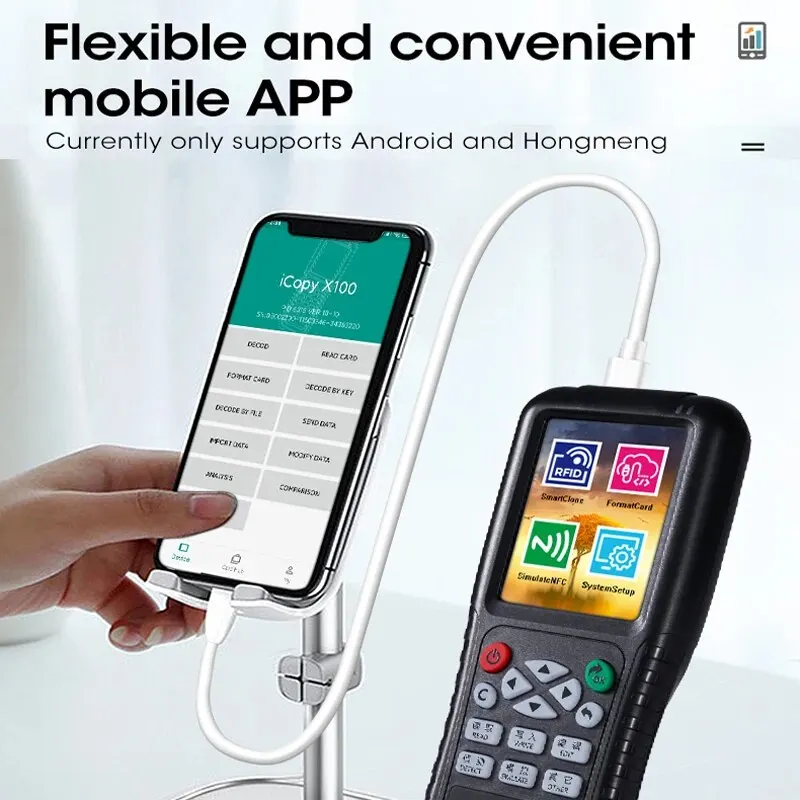 Handheld Full Decode Smart Card Copier - 125 KHz-13.56 MHz - Image 3