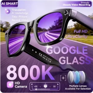 800 W AI Glasses – Discreet Capture & Real-Time Translation